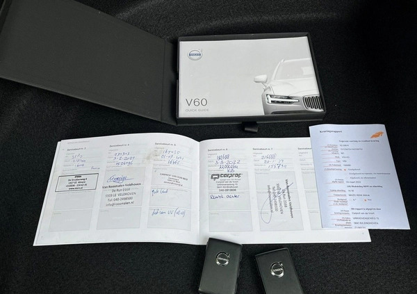 Volvo V60 cena 75900 przebieg: 233900, rok produkcji 2019 z Działdowo małe 466